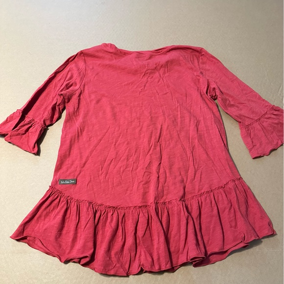 Matilda Jane Red Ruffle Medium Women Top - Picture 6 of 7